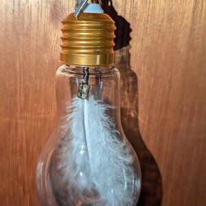 Memorial "Angel Wing Light Bulb Hanging Ornament"